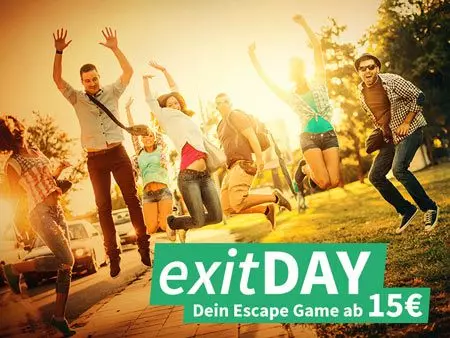 Mittwoch ist exitDAY - Dein Escape Game Erlebnis ab 15€